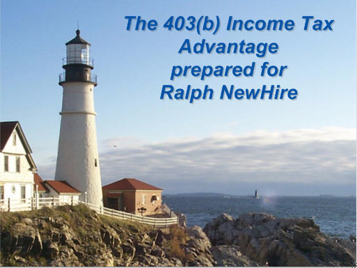ImagiSOFT STRS 403(b) Tax Advantage Presentation