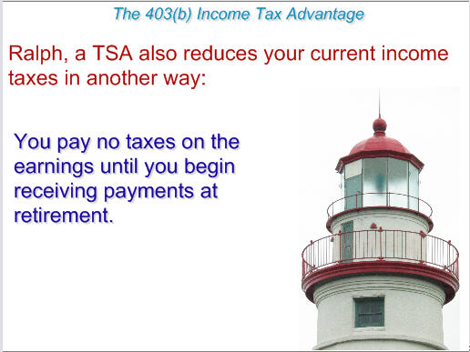 ImagiSOFT STRS 403(b) Tax Advantage Presentation